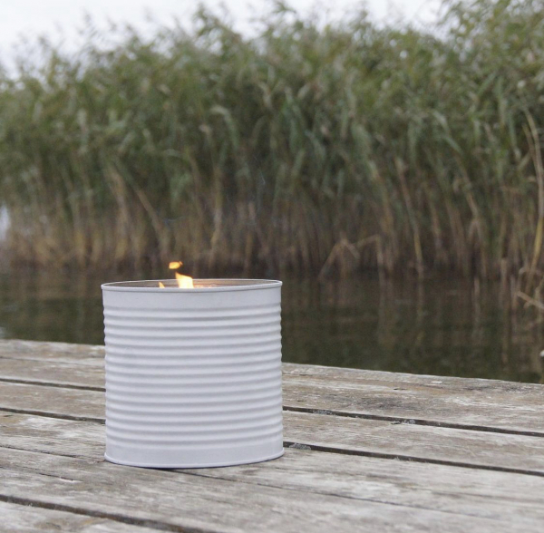 Living by Heart Outdoorkerze / Shiny White 